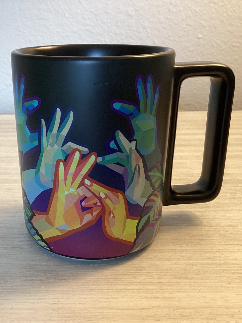 Starbucks American Sign Language ASL 2021 Sign Hands Mug - IEC